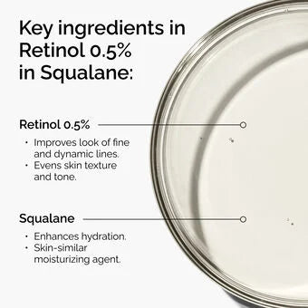 The Ordinary Retinol 0.5% in Squalane – سيروم ريتينول متوسط التركيز لتحسين مظهر البشرة