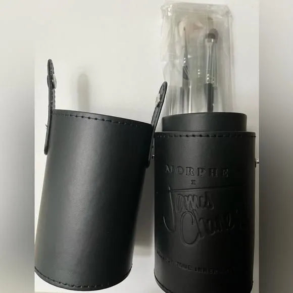 Morphe x James Charles black brush holder case for makeup brushes