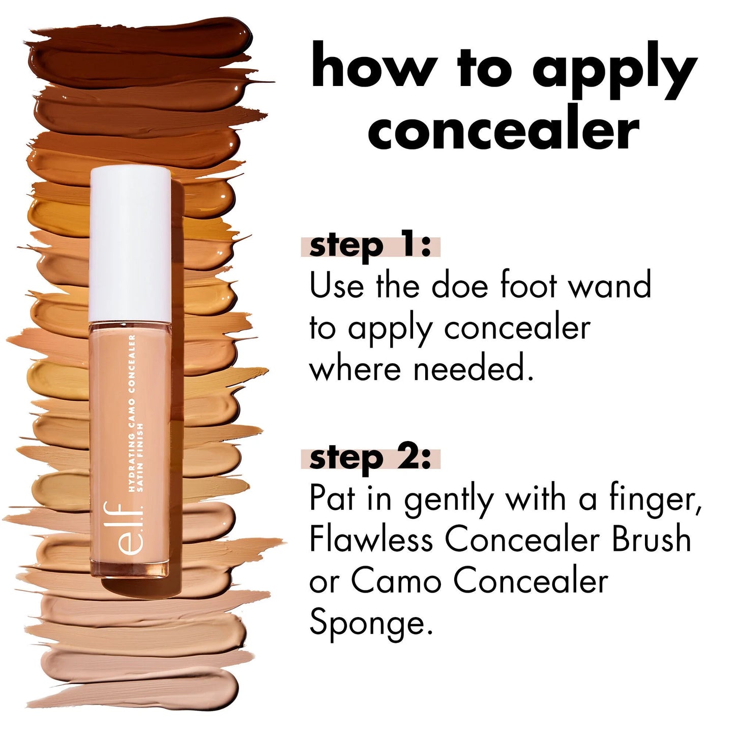 e.l.f. Hydrating Camo Concealer – كونسيلر مرطب بتغطية كاملة