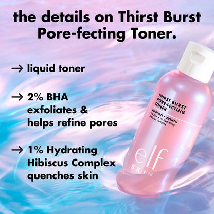 e.l.f. Thirst Burst Pore-fecting Toner – تونر مقشر ومرطب للمسام