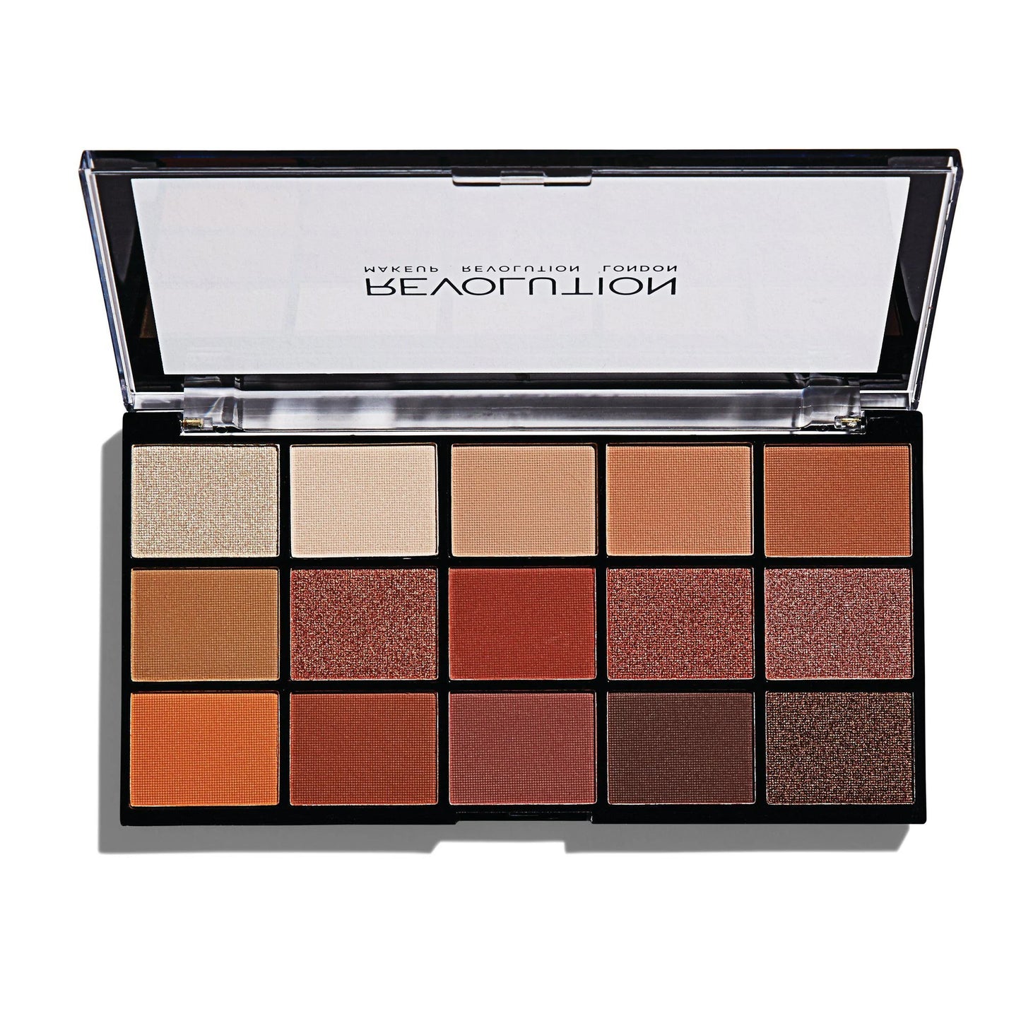 Revolution Reloaded Iconic Fever Eyeshadow Palette open shades