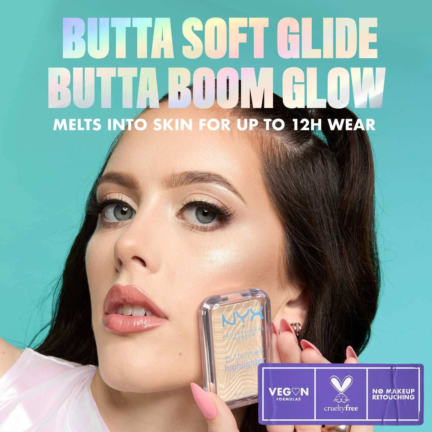 NYX Buttermelt Highlighter – هايلايتر ناعم بلمسة متوهجة