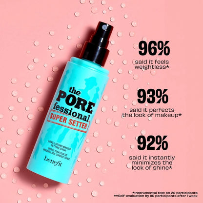 Benefit POREfessional Super Setter lightweight formula and makeup results