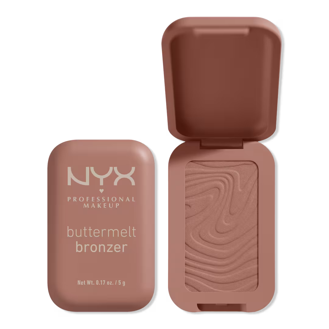 NYX Buttermelt Bronzer – برونزر بودرة ناعمة عالية التصبغ تدوم حتى 12 ساعة