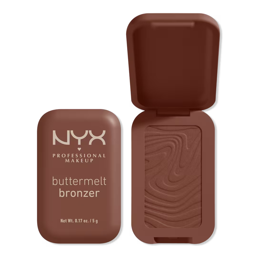 NYX Buttermelt Bronzer – برونزر بودرة ناعمة عالية التصبغ تدوم حتى 12 ساعة