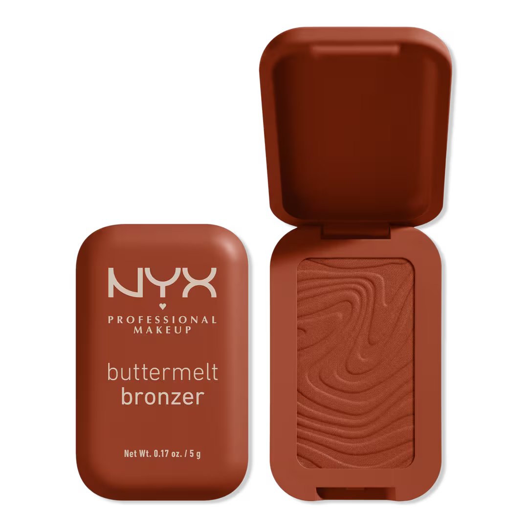 NYX Buttermelt Bronzer – برونزر بودرة ناعمة عالية التصبغ تدوم حتى 12 ساعة