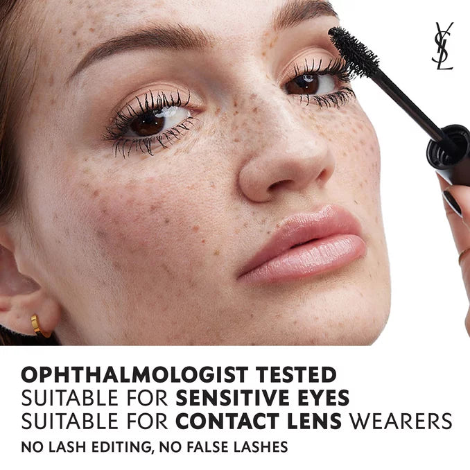 YSL Lash Clash Mascara tested for sensitive eyes and suitable for contact lens wearers