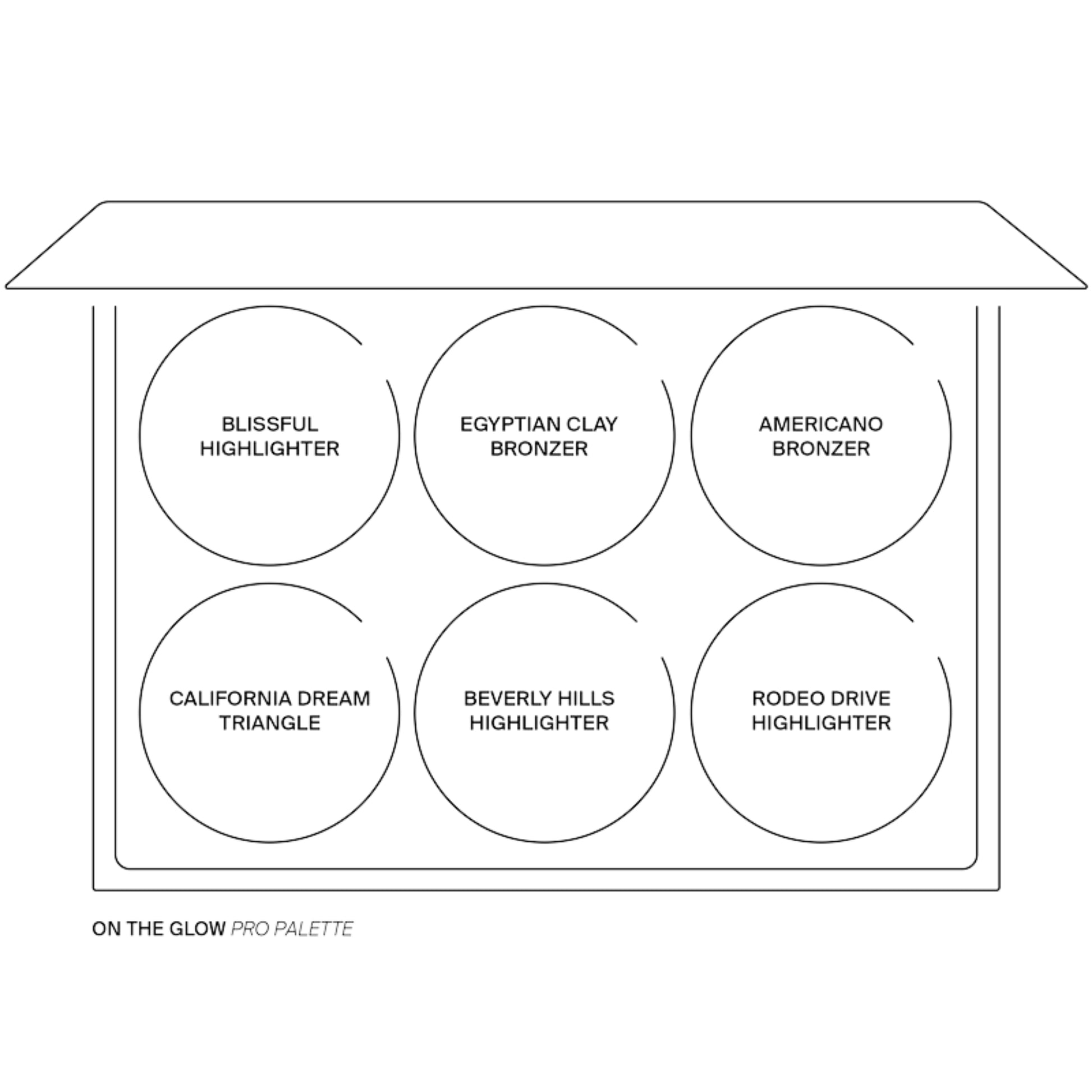 OFRA Pro Palette On The Glow shades