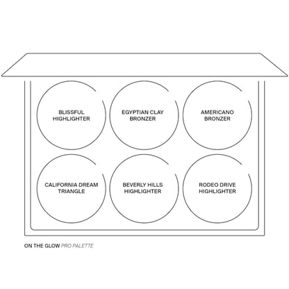 OFRA Pro Palette On The Glow shades