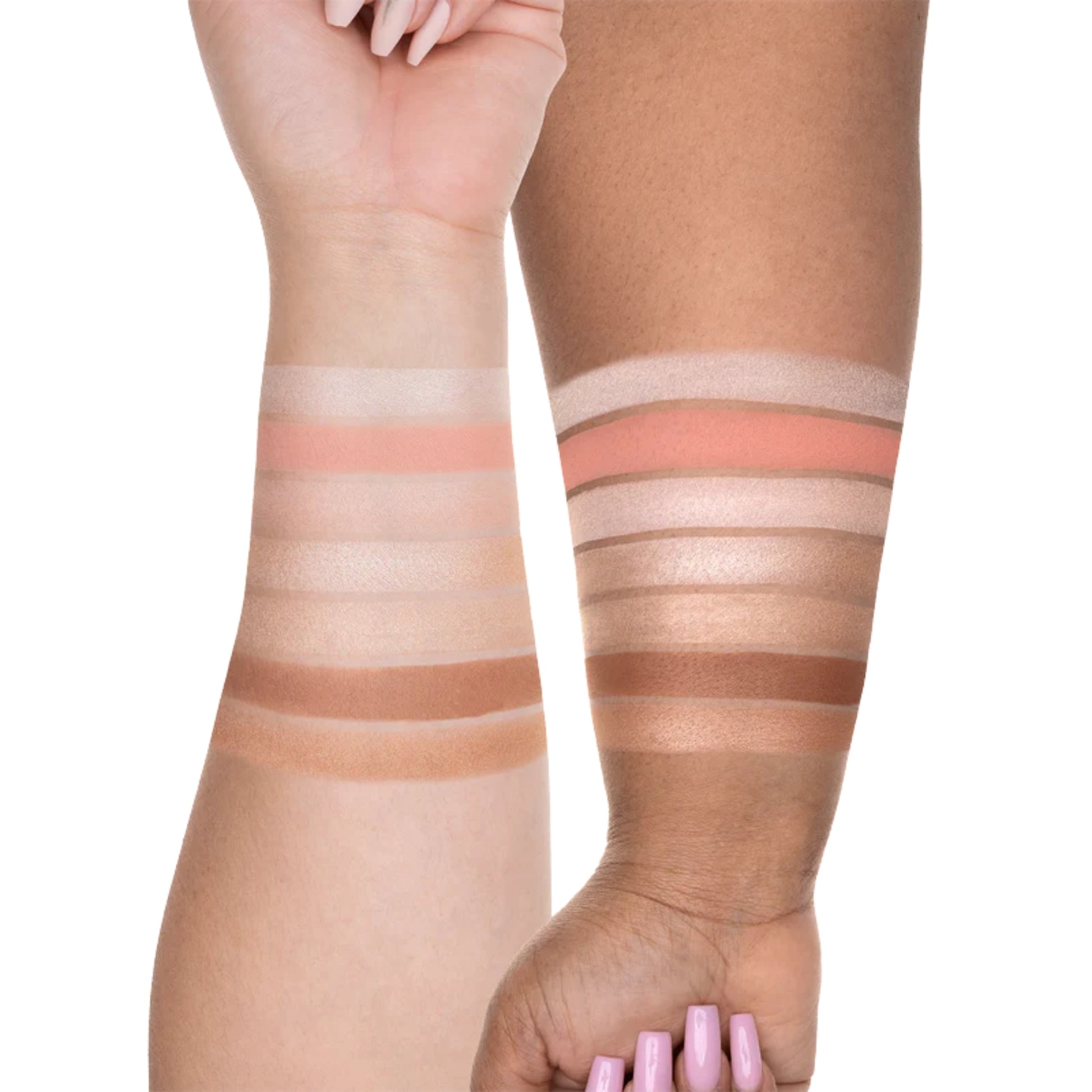 OFRA Pro Palette On The Glow Vol. II applied on Skin