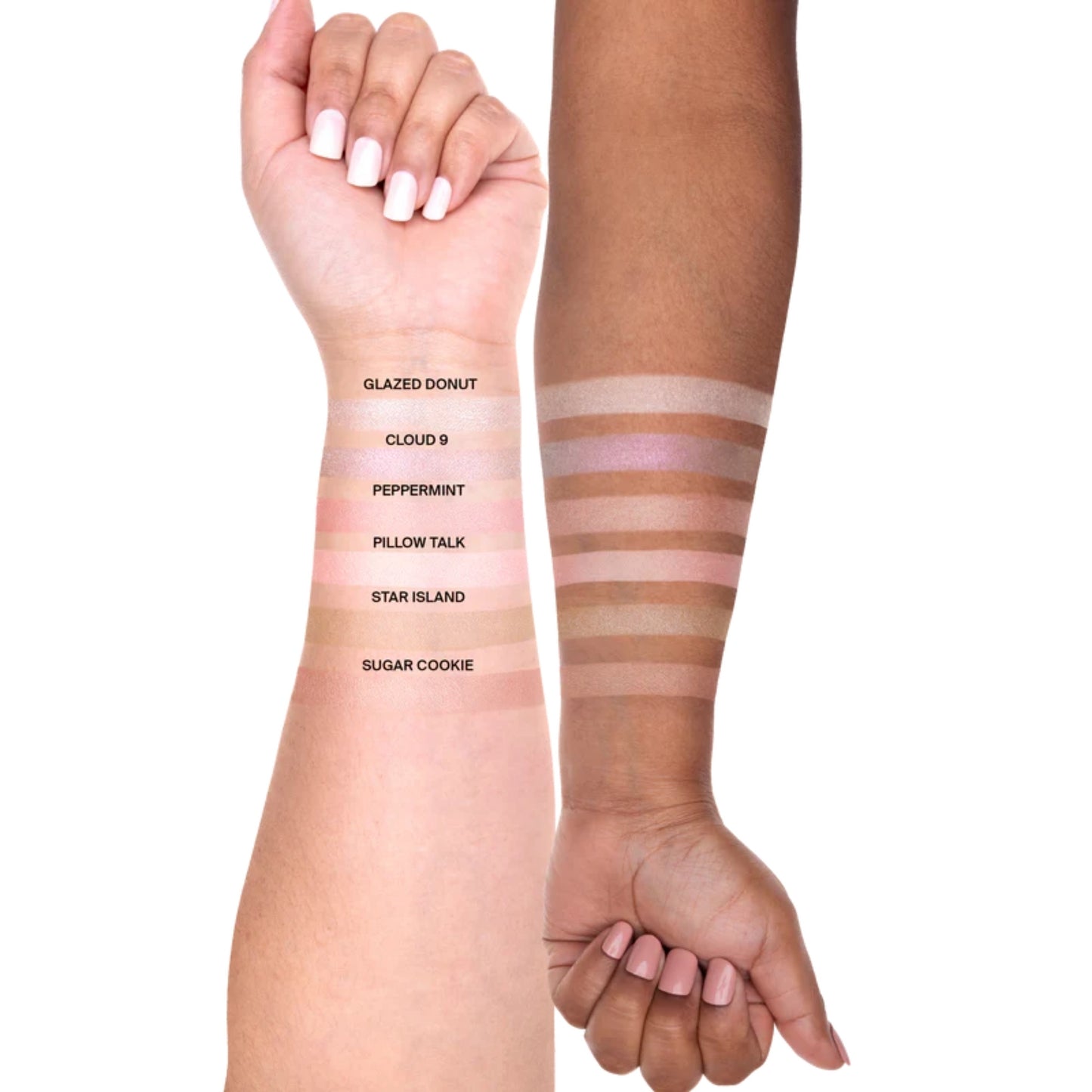 OFRA Pro Palette Next Level Glow applied on skin