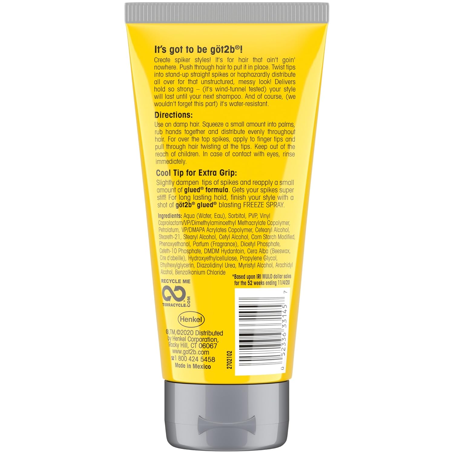 Got2B Glued Styling Spiking Gel strong hold hairstyle