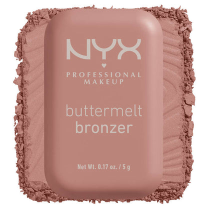 NYX Buttermelt Bronzer – برونزر بودرة ناعمة عالية التصبغ تدوم حتى 12 ساعة