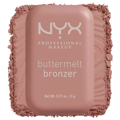 NYX Buttermelt Bronzer – برونزر بودرة ناعمة عالية التصبغ تدوم حتى 12 ساعة