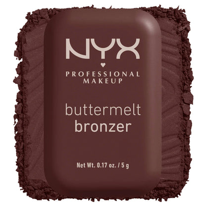 NYX Buttermelt Bronzer – برونزر بودرة ناعمة عالية التصبغ تدوم حتى 12 ساعة
