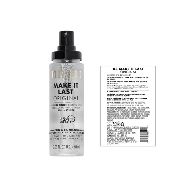 Milani Make It Last Original Setting Spray – سبراي تثبيت بلمسة طبيعية