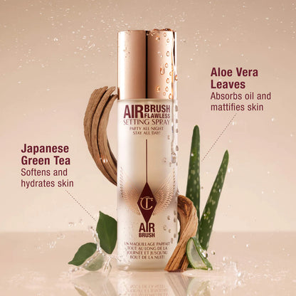 Charlotte Tilbury Airbrush Flawless Setting Spray ingredients aloe vera and green tea