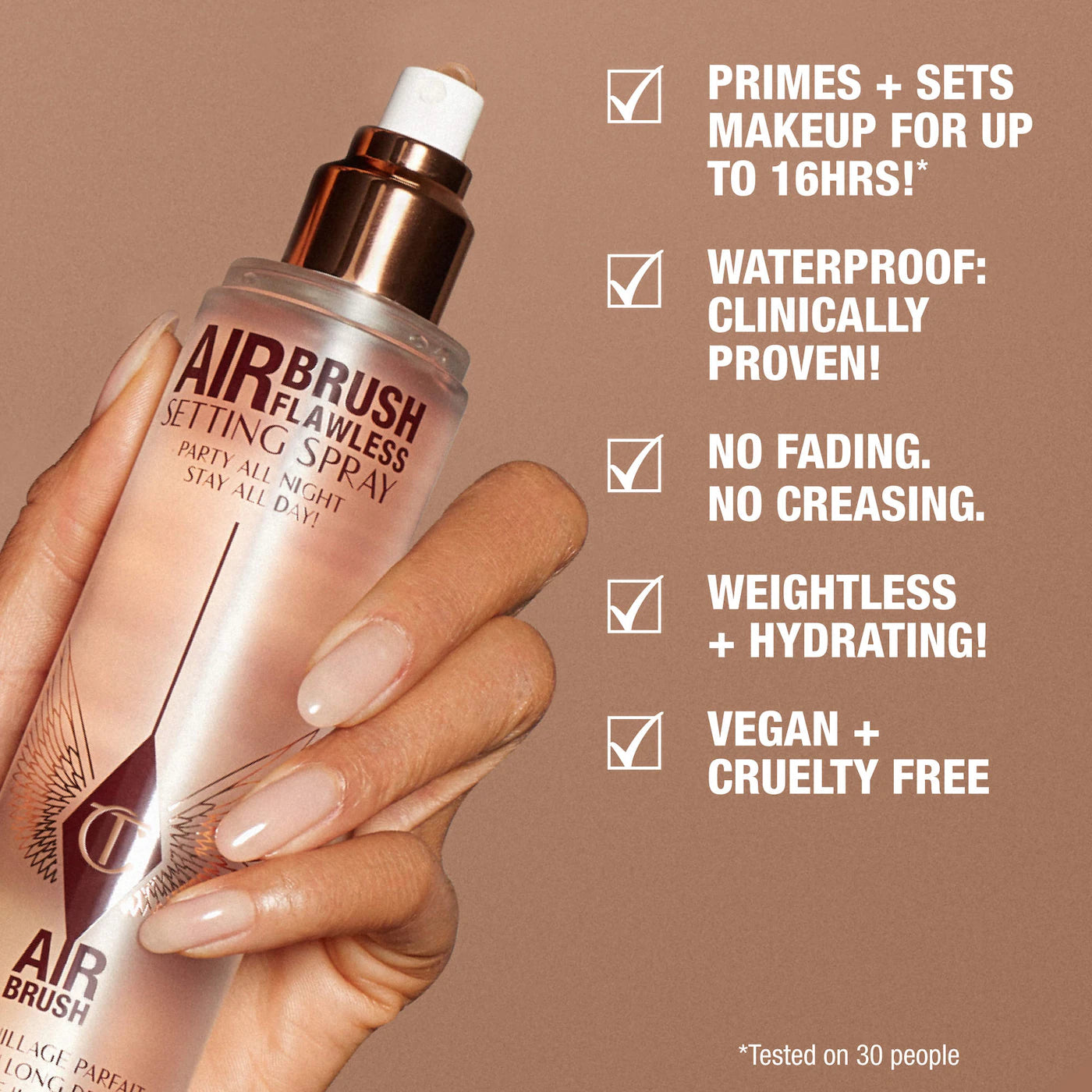 Charlotte Tilbury Airbrush Flawless Setting Spray waterproof long lasting makeup setting