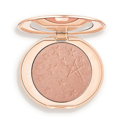 Charlotte Tilbury Glow Glide Face Architect Highlighter compact open on white background