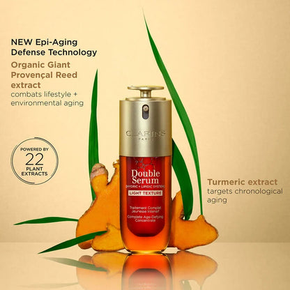 Clarins Double Serum Light Texture with 22 plant extracts and turmeric دبل سيروم كلارنس الاردن