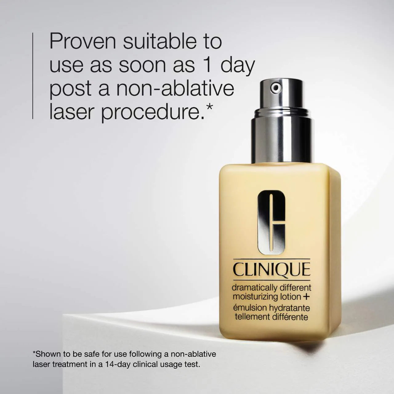 Clinique Dramatically Different Moisturizing Lotion+ safe after non-ablative laser treatment