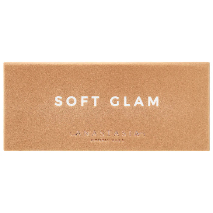 Closed Anastasia Beverly Hills Soft Glam Eyeshadow Palette in beige velvet packaging.