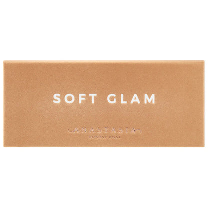 Closed Anastasia Beverly Hills Soft Glam Eyeshadow Palette in beige velvet packaging.