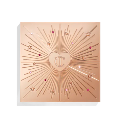 Closed Charlotte Tilbury Pillow Talk Beautyverse Love Palette with starburst heart design.