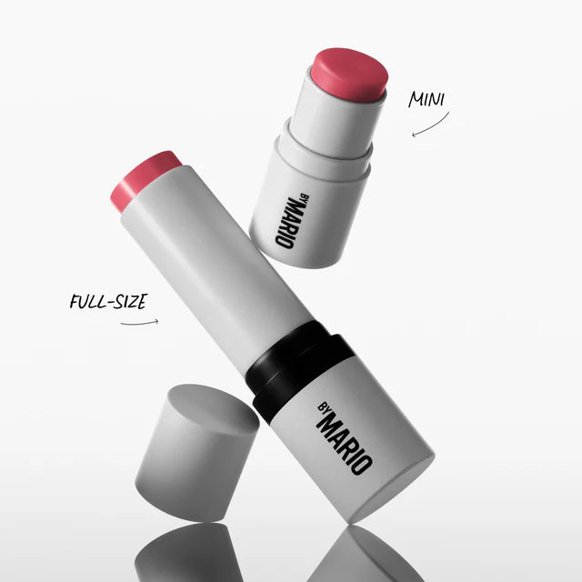 Makeup By Mario Soft Pop Blush Stick full size and mini size comparison