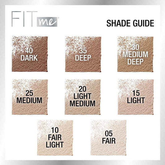 Maybelline Fit Me Loose Finishing Powder Shade Guide