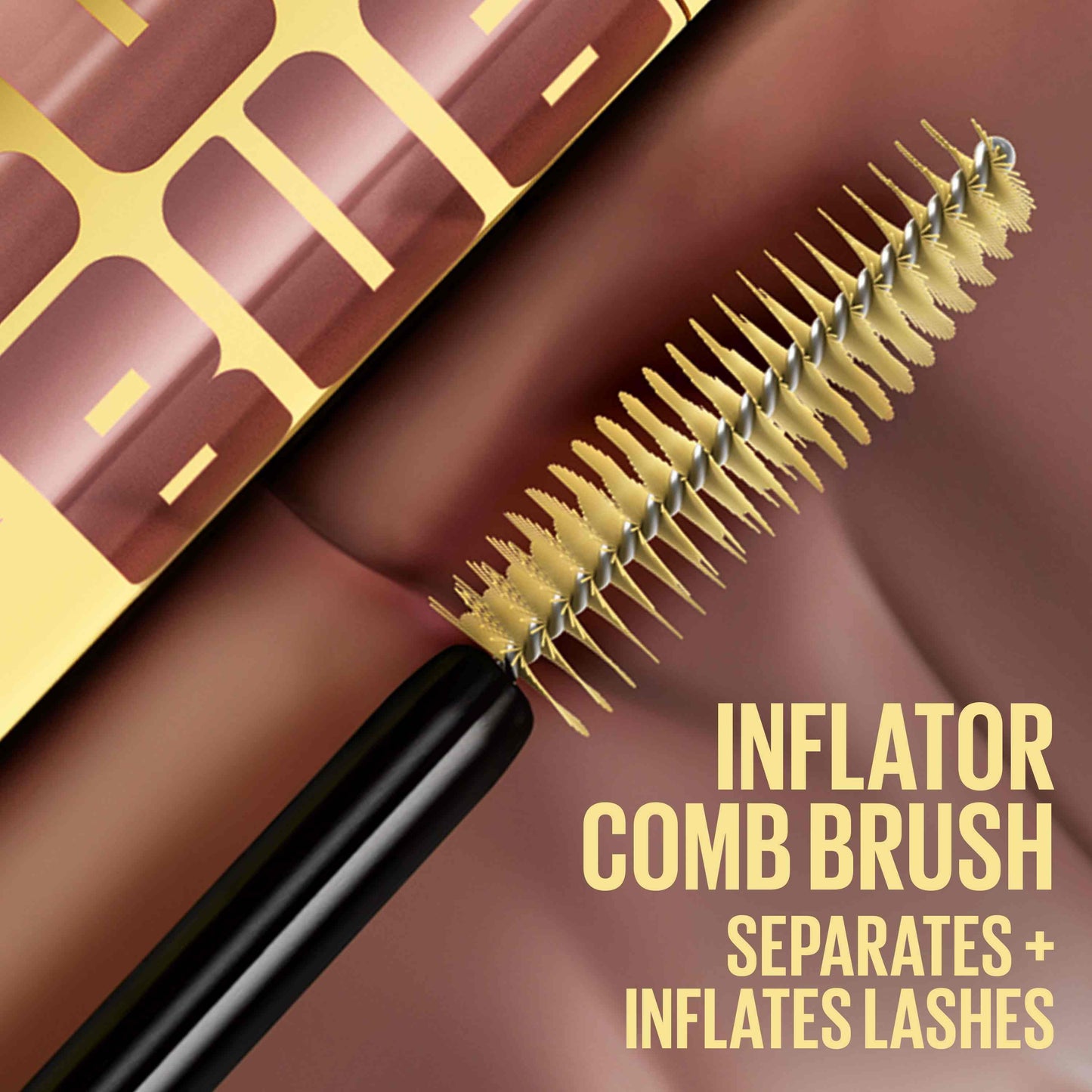 Maybelline Colossal Bubble Mascara Inflator Comb Brush designed to separate and volumize lashes.