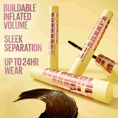 Maybelline Colossal Bubble Washable Mascara with buildable volume, sleek separation and up to 24-hour wear.