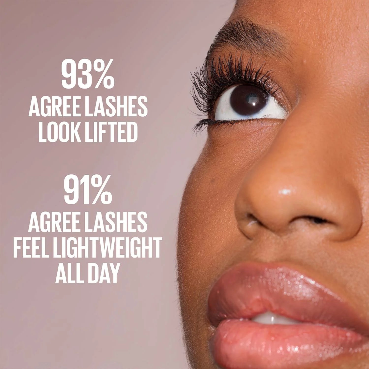 Maybelline Lash Sensational Body Mascara lashes look lifted and lightweight