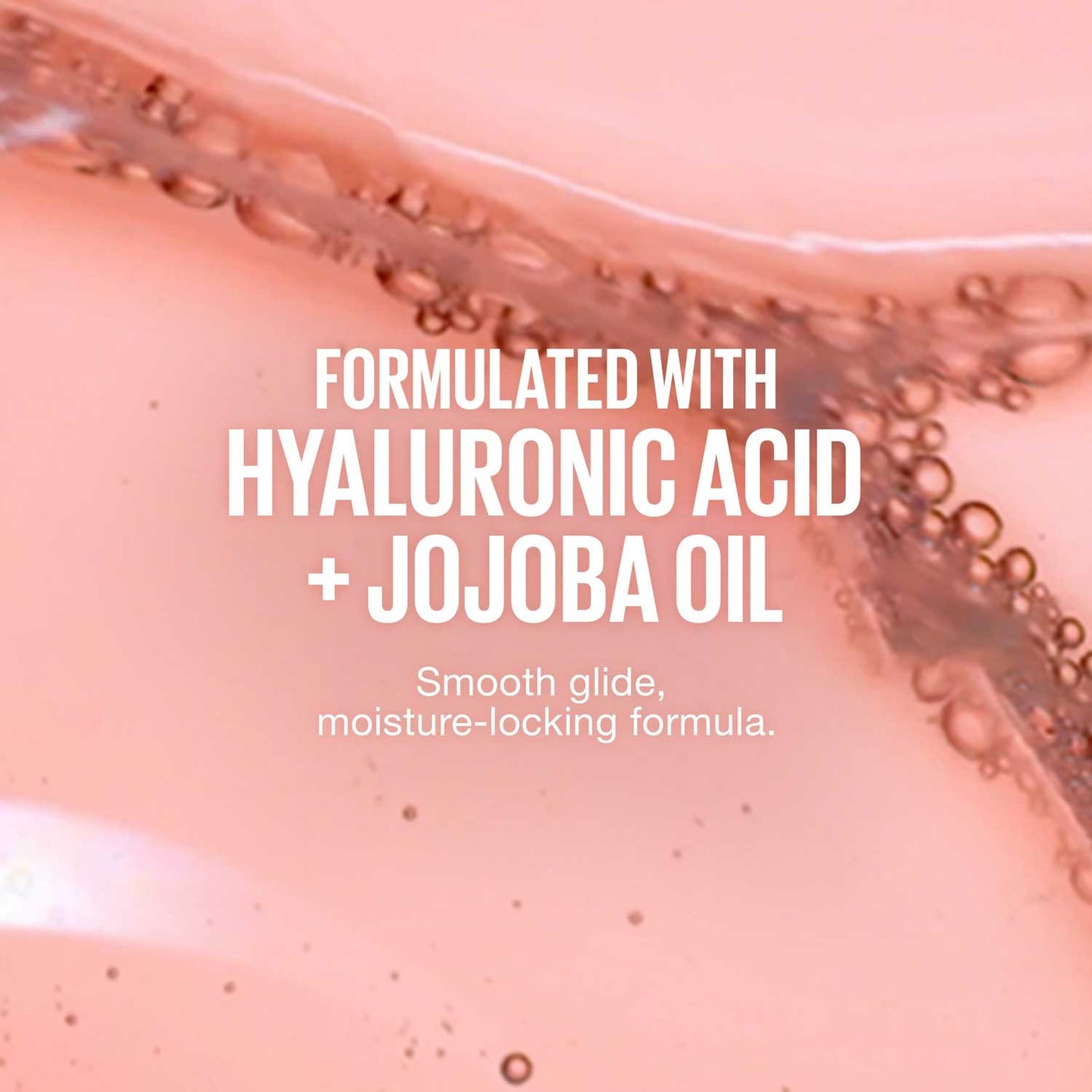 Maybelline Lifter Liner formula graphic highlighting hyaluronic acid and jojoba oil