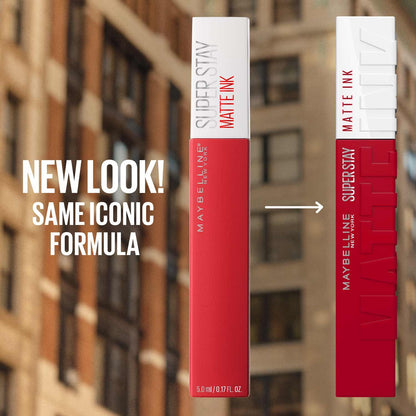 Maybelline SuperStay Matte Ink lipstick packaging old and new look comparison