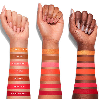 Morphe X Jaclyn Hill Vol II orange red and warm eyeshadow swatches