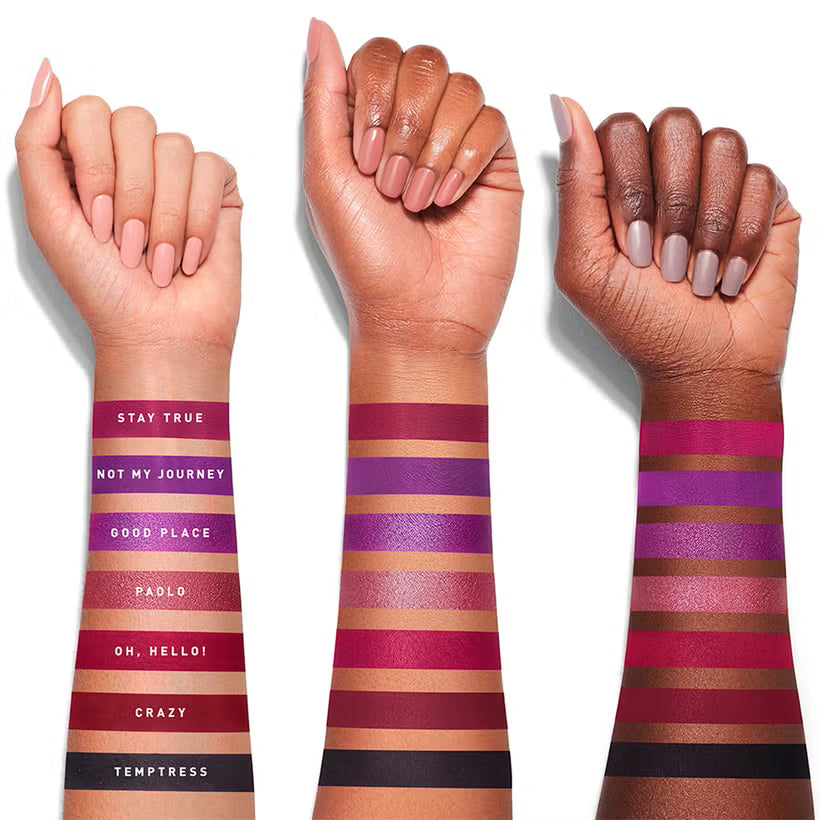 Morphe X Jaclyn Hill Vol II purple berry and smoky eyeshadow swatches