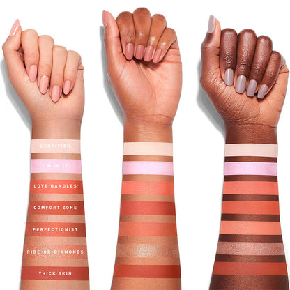 Morphe X Jaclyn Hill Vol II warm nude eyeshadow swatches