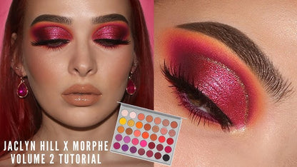 Morphe X Jaclyn Hill Volume 2 tutorial colorful eyeshadow look