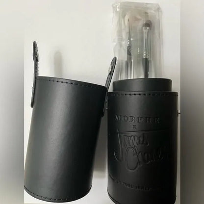 Morphe x James Charles black brush holder case for makeup brushes