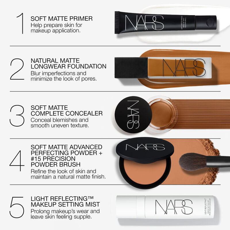 NARS Natural Matte Longwear Foundation matte makeup routine
