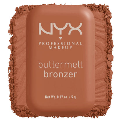 NYX Buttermelt Bronzer – برونزر بودرة ناعمة عالية التصبغ تدوم حتى 12 ساعة