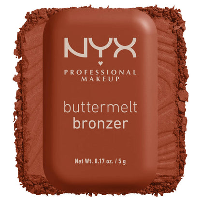 NYX Buttermelt Bronzer – برونزر بودرة ناعمة عالية التصبغ تدوم حتى 12 ساعة