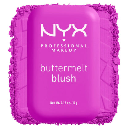 NYX Buttermelt Blush – بلاشر بودرة ناعمة عالية التصبغ تدوم حتى 12 ساعة
