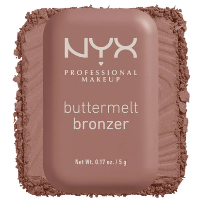 NYX Buttermelt Bronzer – برونزر بودرة ناعمة عالية التصبغ تدوم حتى 12 ساعة