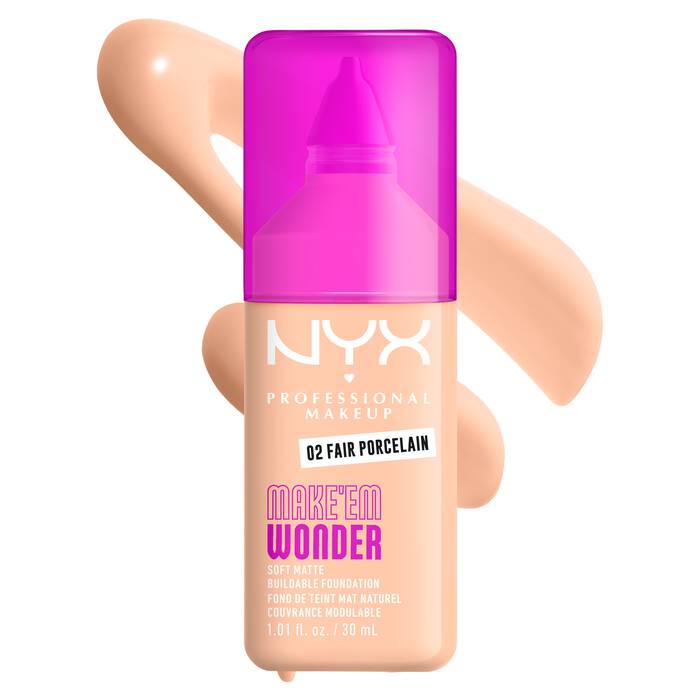 NYX Make ‘Em Wonder Soft Matte Foundation – فاونديشن مات ناعم