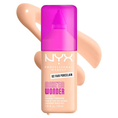 NYX Make ‘Em Wonder Soft Matte Foundation – فاونديشن مات ناعم