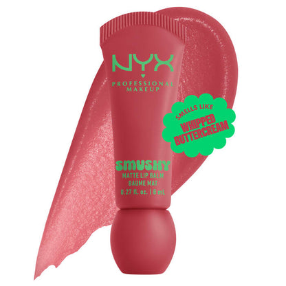 NYX Professional Makeup Smushy Matte Lip Balm on a white background