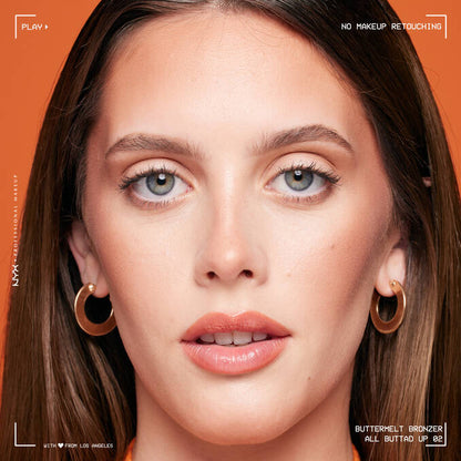 NYX Buttermelt Bronzer – برونزر بودرة ناعمة عالية التصبغ تدوم حتى 12 ساعة