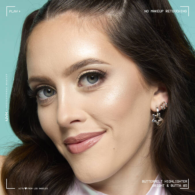 NYX Buttermelt Highlighter – هايلايتر ناعم بلمسة متوهجة